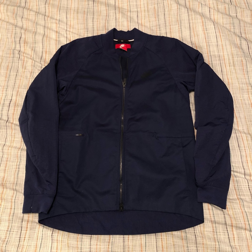 Nike Woven Varsity Jacket (Navy Blue)